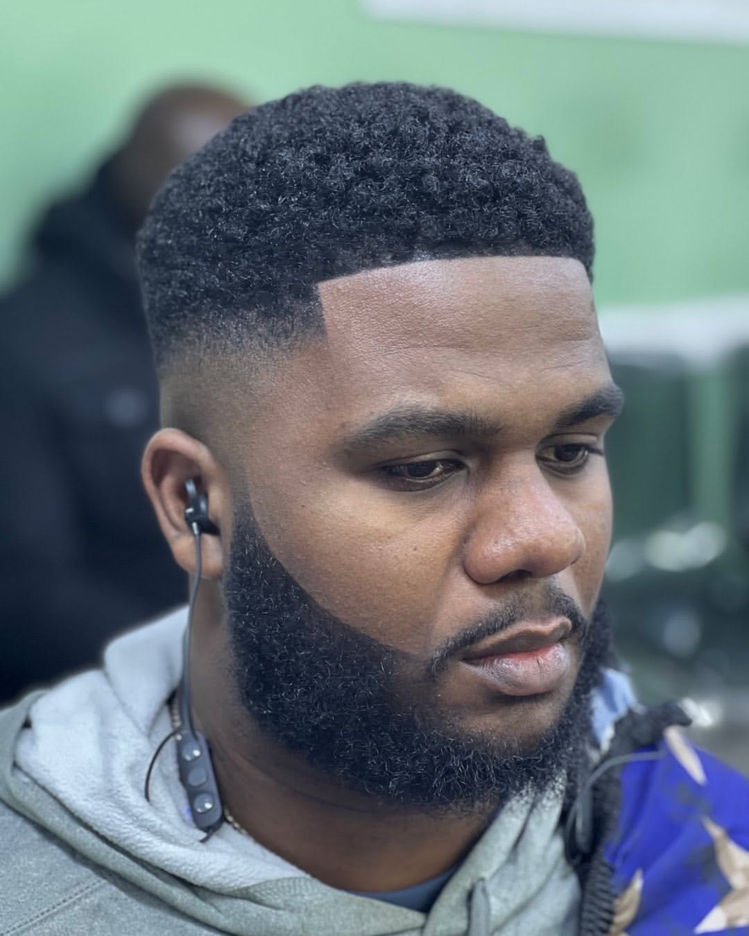 Finished, styled skin fade result